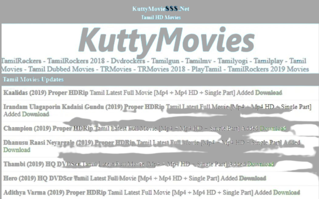 Kuttymovies: You’re a One-Stop Destination for Tamil Movies and More