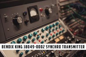 A close-up of the Bendix King 18049-0002 Synchro Transmitter, highlighting its precision engineering.