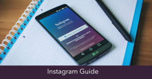 A smartphone displaying the Instagram app with the "Liked Posts" section open on a vibrant background.