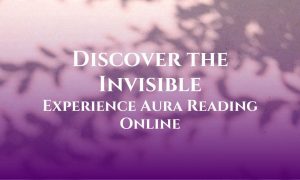 Illustration of a person experiencing aura reading online, with vibrant energy fields surrounding them. #Discover the Invisible