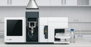 Agilent Absorption Spectroscopy: Agilent atomic absorption spectroscopy instrument in a modern laboratory setup for precise chemical analysis
