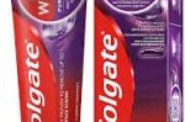 Colgate Max White Purple Reveal toothpaste tube and box. #Purple Toothpaste
