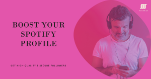 Spotify profile with increasing followers