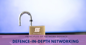 Visual representation of network defense layers