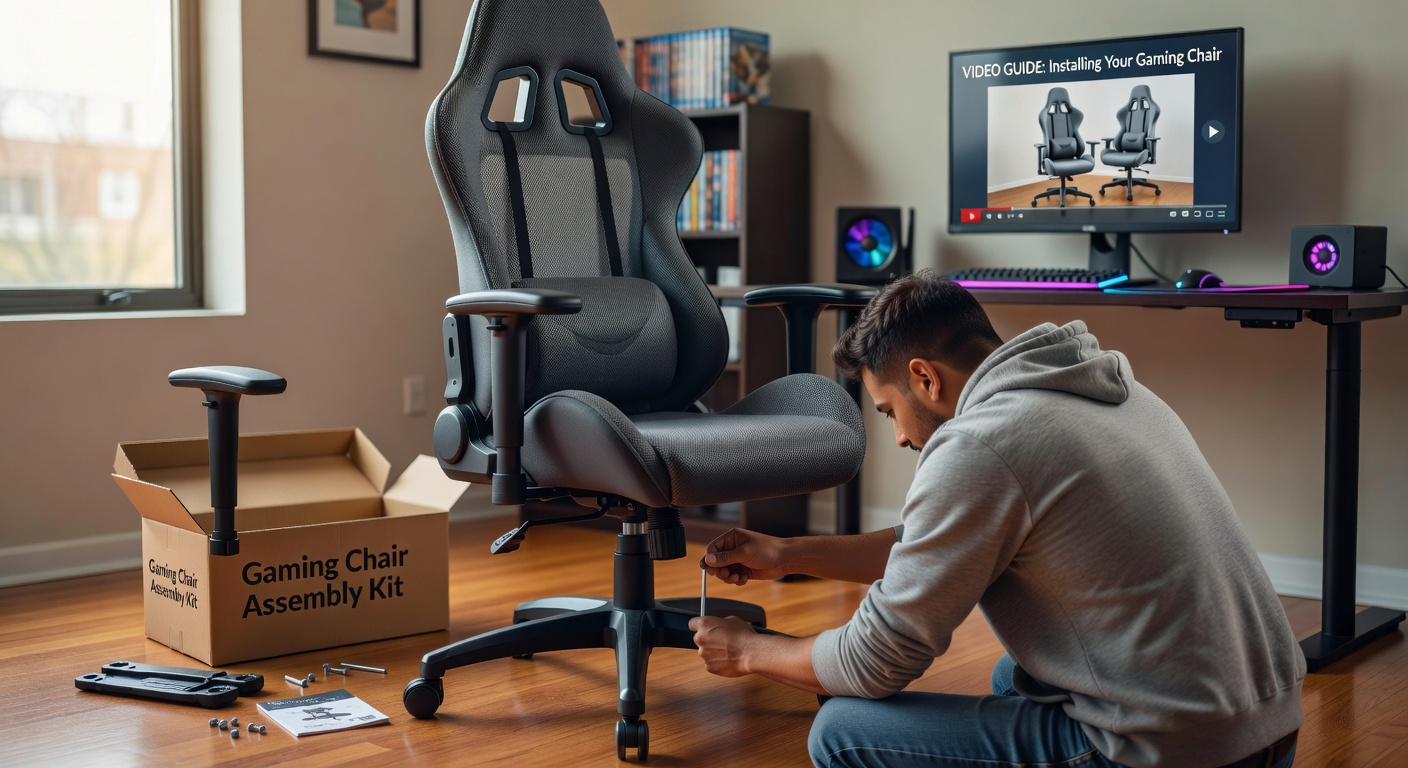 gaming chair installation - How to Install Your Comfortable Gaming Chair with Video Guide