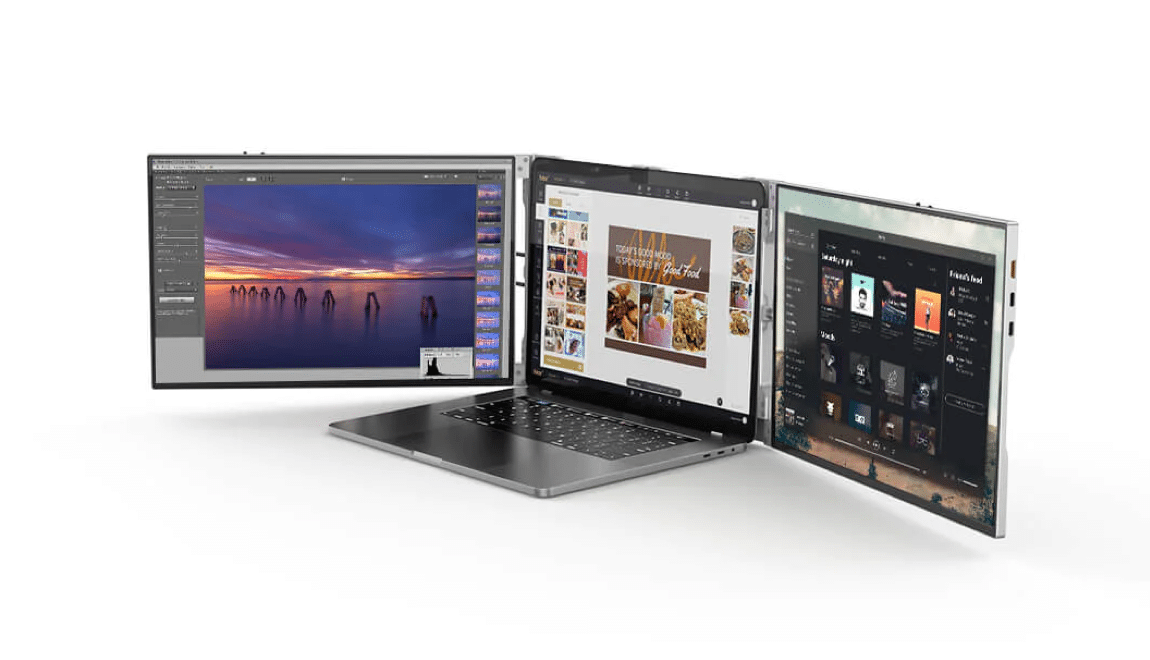 Triple Monitor Laptop
