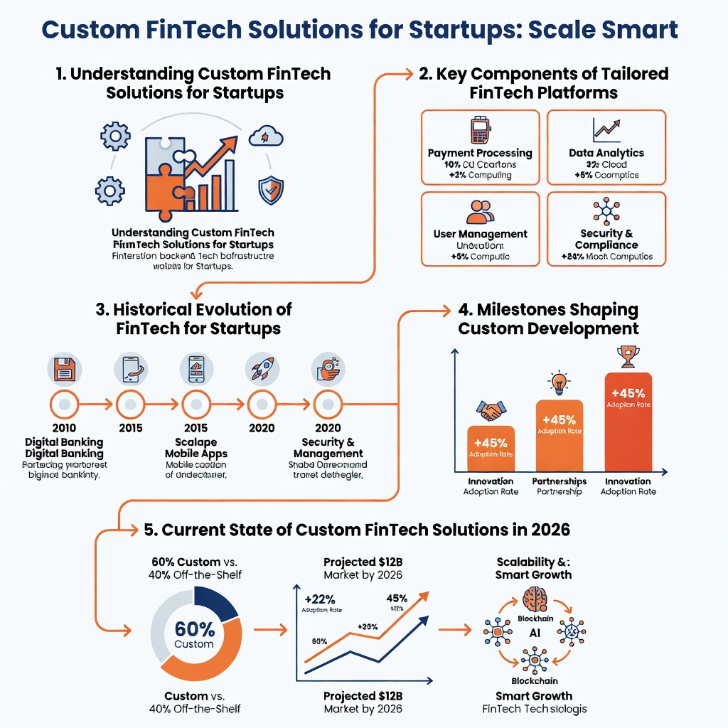 Custom Fintech Solutions For Startups: Scale Smart 2 Custom Fintech Solutions For Startups Infographic