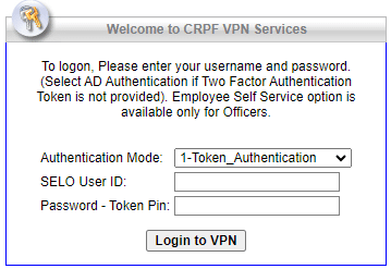 CRPF VPN Login