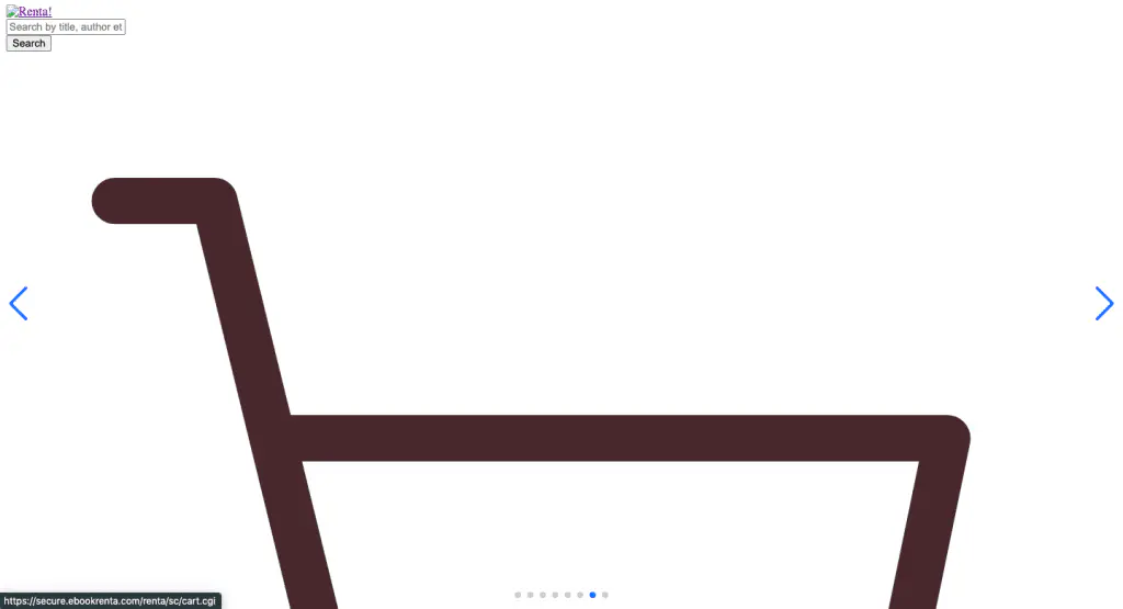 This is the landing page of the Renta website.