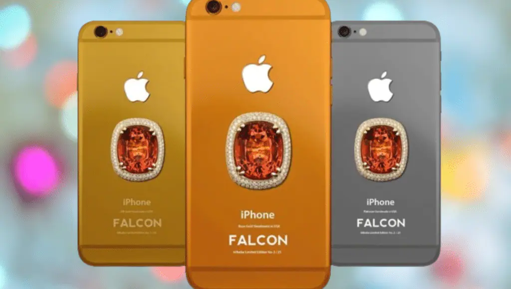 An image of the $48.5 million Falcon Supernova iPhone 6 in Pink Diamond, showcasing the pinnacle of luxury in mobile phones.