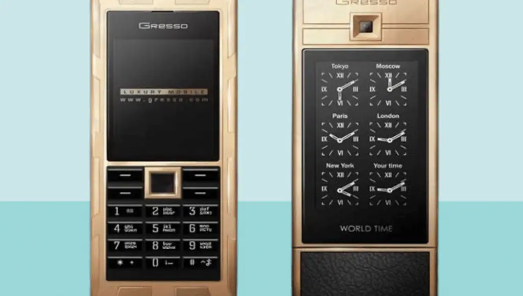 Image of the Gresso Luxor Las Vegas Jackpot, a luxurious smartphone priced at $1 million. The phone features exquisite design and craftsmanship, symbolizing extravagance and opulence in the world of phones.