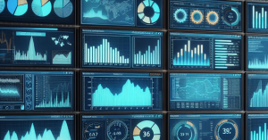 Illustration of various network performance benchmarking tools displayed on a digital interface.