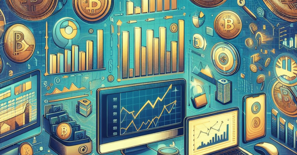 A close-up image of a computer screen displaying the whatisbinbex cryptocurrency trading platform interface.