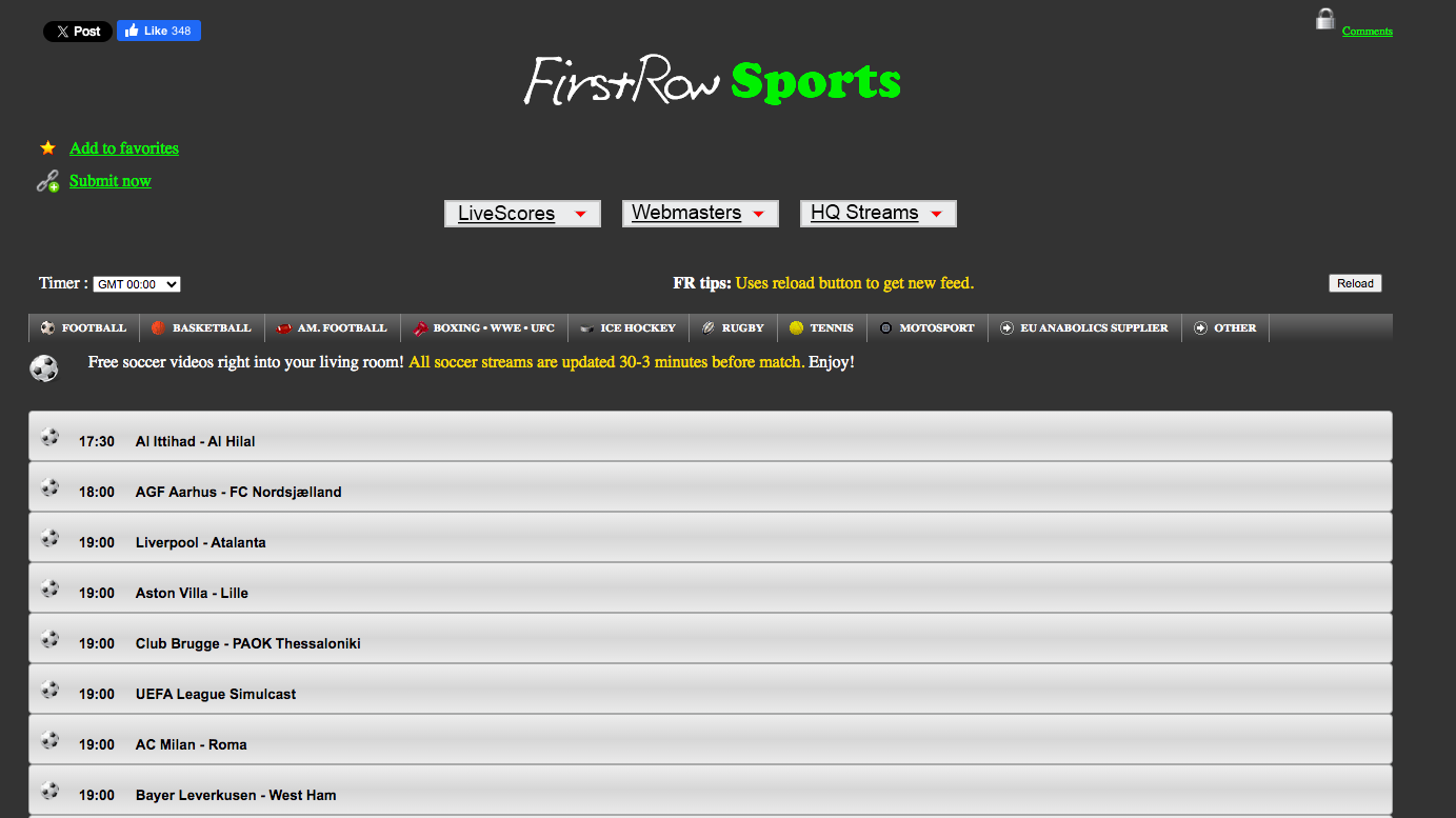 First Row Sports