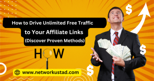 A computer screen showing a graph trending upward, symbolizing increased traffic to affiliate links.