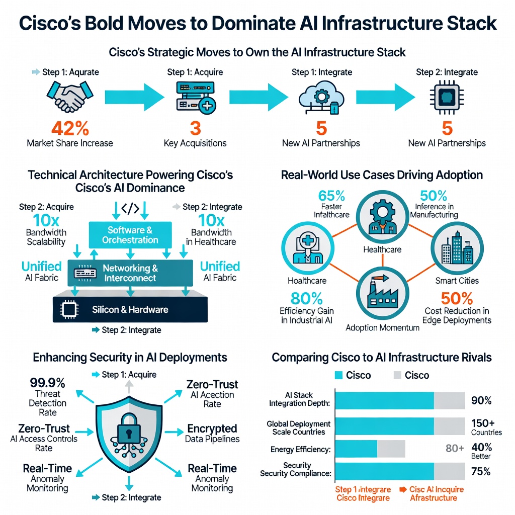 Cisco'S Bold Moves To Dominate Ai Infrastructure Stack 2 Cisco Ai Infrastructure Stack Infographic