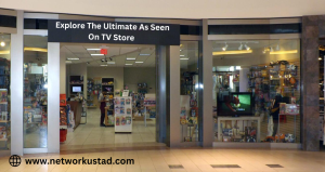 A colorful display of various products in an As Seen on TV store.