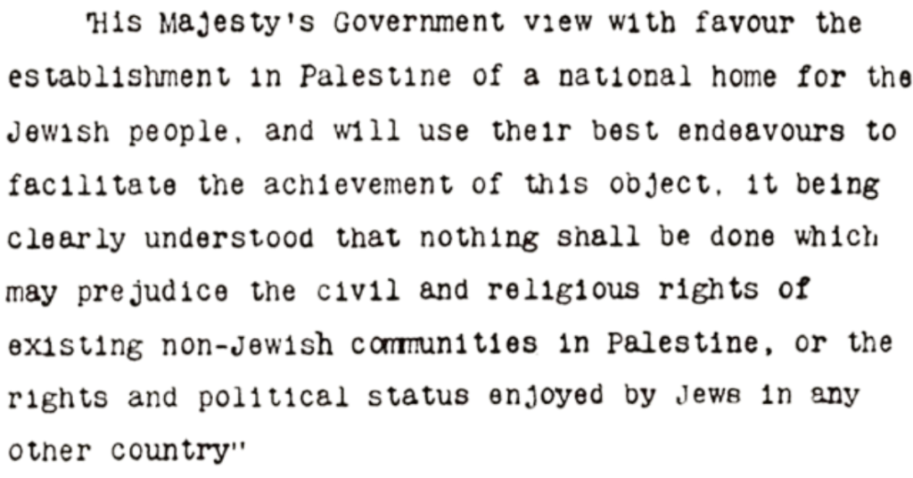 Balfour Declaration