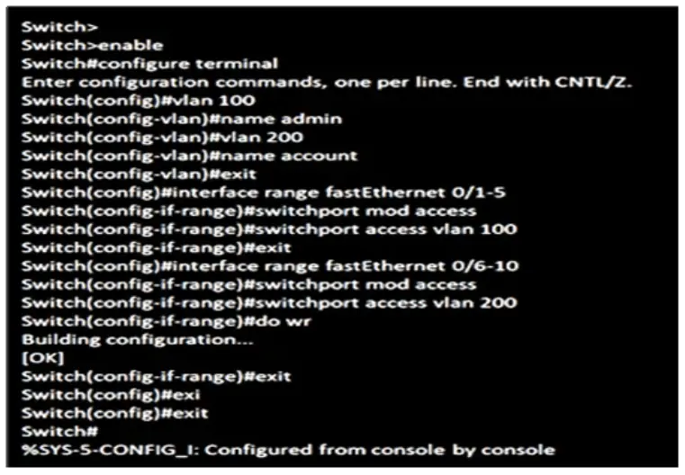 Legacy VLAN Configuration 
