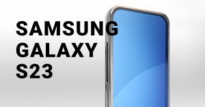 Close-up view of the Samsung Galaxy S23 smartphone, highlighting its sleek design and vibrant display.