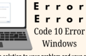 Error message on a Windows screen, indicating a device cannot start due to a driver issue.