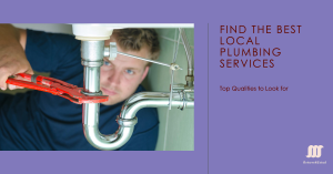 A plumber adjusting sink pipes with a wrench, illustrating an article on selecting top local plumbing services.