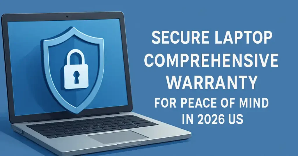 Secure laptop with comprehensive warranty shield for peace of mind in 2026
