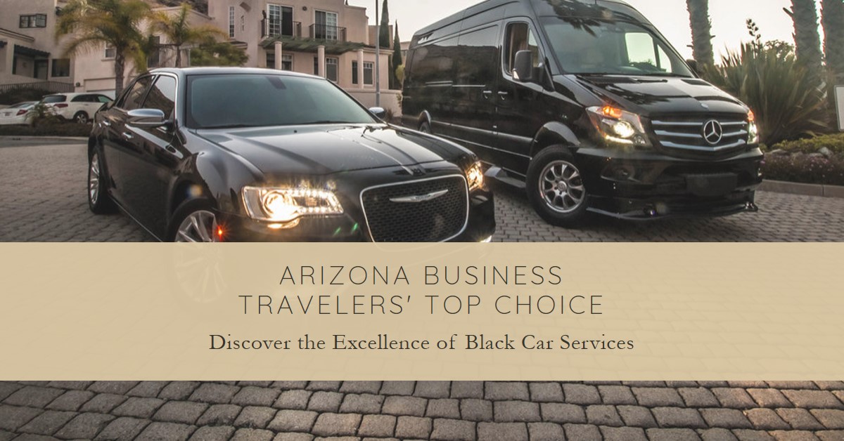 Black car service vehicles parked in front of a house.