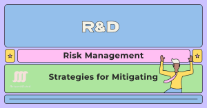 a blue and pink rectangular sign with text