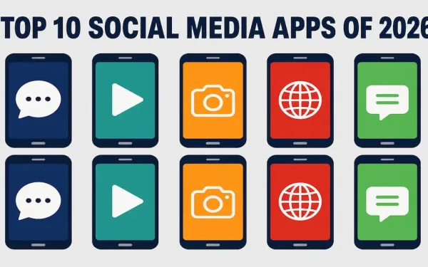 Icons Representing The Top Social Media Apps And Platforms Of 2026