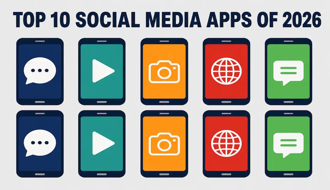 The Top 10 Best Social Media Apps And Sites 1 Icons Representing The Top Social Media Apps And Platforms Of 2026