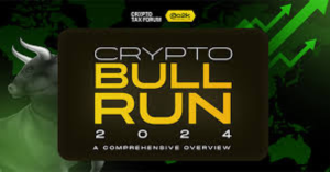 A poster advertising a presentation on the 2024 Crypto Bull Run.