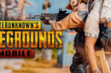 PUBG Mobile logo, featuring the game's name in stylized white text against a black background.