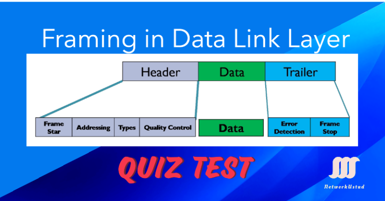 Quiz Test Framing in Data Link Layer