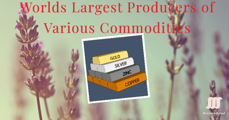 The Largest Producers of Various Commodities in the World