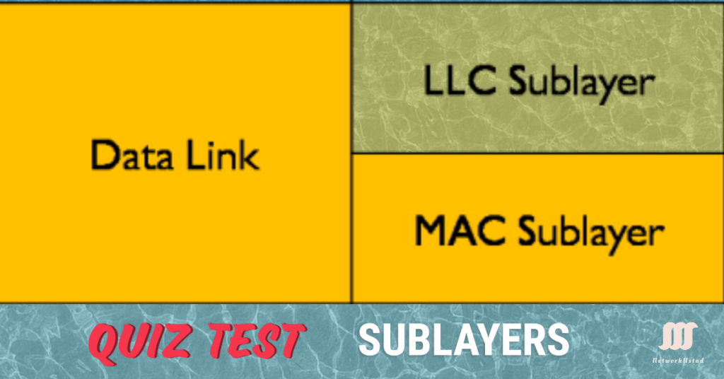 LLC and MAC Sublayers Important Functions Quiz Test