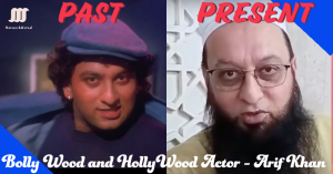 Arif Khan transitioning from a Bollywood villain role to a serene spiritual mentor.