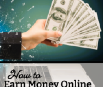 A collage of digital icons representing how to make money online from platforms such as freelancing, e-commerce, and AI tools on a futuristic background.
