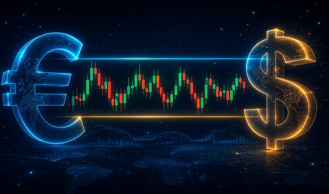 Eur/Usd Technical Analysis: Key Resistance And Support Levels To Watch 1 Glowing Eur/Usd Price Chart Showing Support And Resistance Levels With Euro And Dollar Symbols Balanced Against Each Other