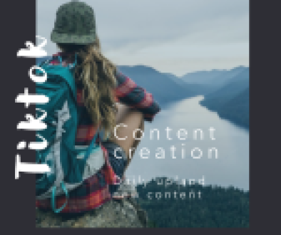 Innovative TikTok creator recording a video