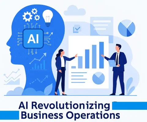 Diverse Business Team Excited About Enterprise Ai Dashboard Showing Growth Charts In Modern Office