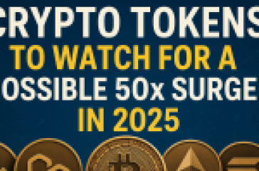 High-Potential Crypto Tokens to Watch for a Possible 50x Surge in 2025 with major coin icons