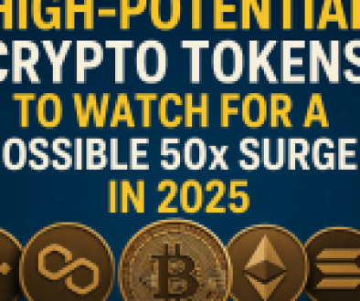 High-Potential Crypto Tokens to Watch for a Possible 50x Surge in 2025 with major coin icons