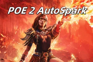 Path of Exile 2 AutoSpark character freezing enemies with lightning and cold spells, showcasing crowd control layering using Three Dragons helmet.