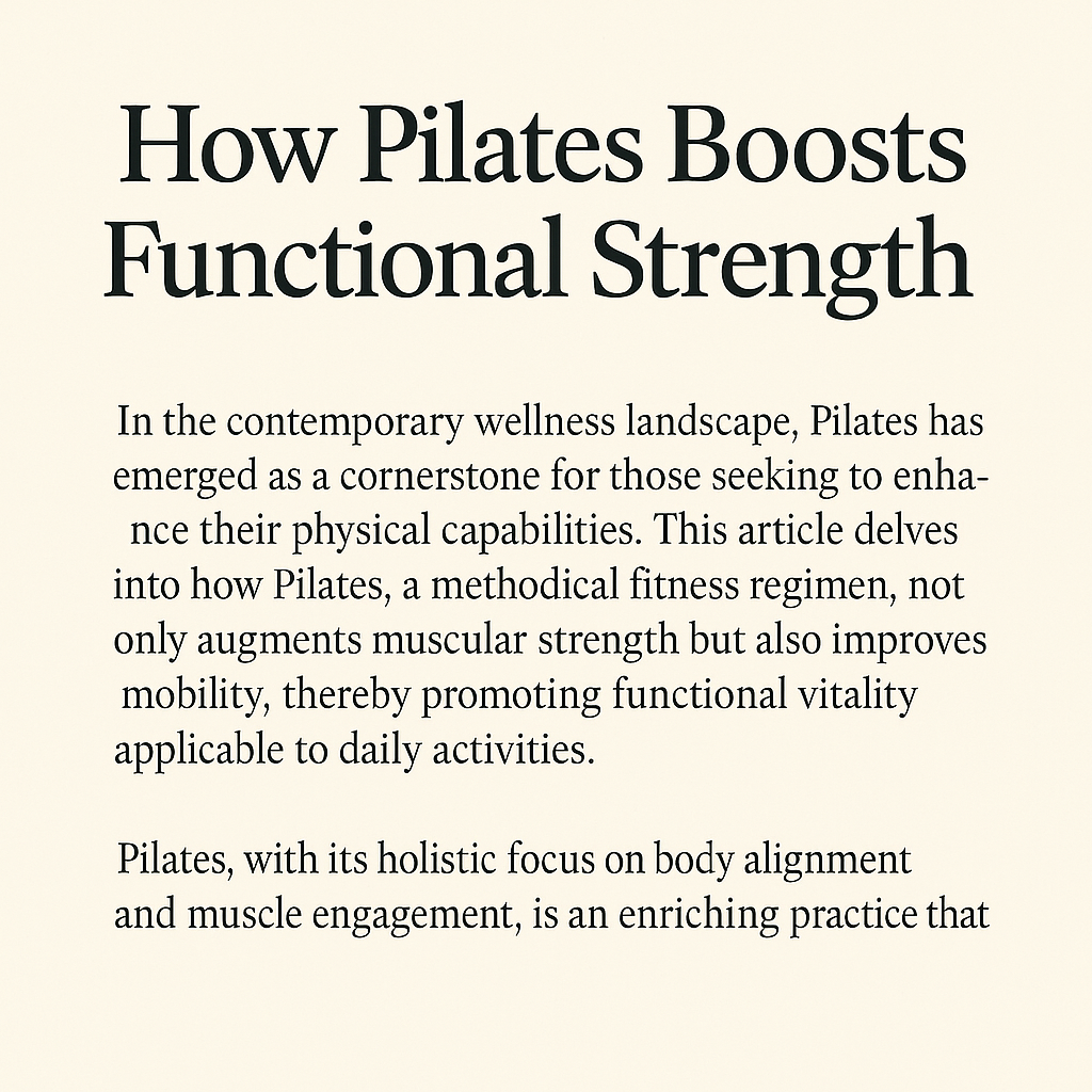 How Pilates Boosts Functional Strength How Pilates Boosts Functional Strength