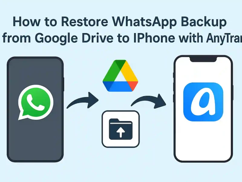 How to Restore WhatsApp Backup from Google Drive to iPhone with AnyTrans 2025