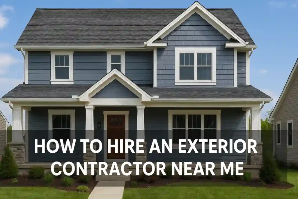 How to Hire an Exterior Contractor Near You for Siding, Roofing, and Façade Work