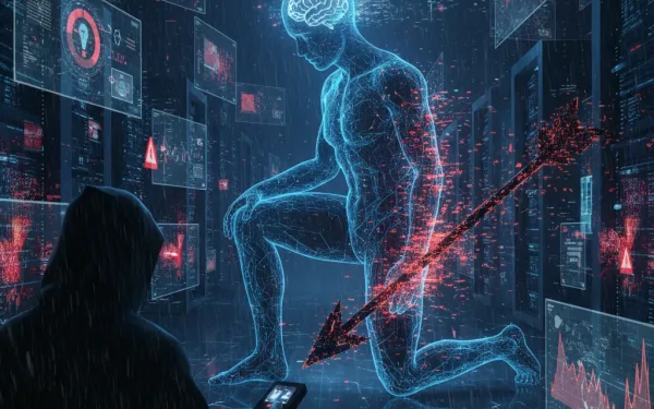 Illustration Of An Ai Agent Being Manipulated By False Information