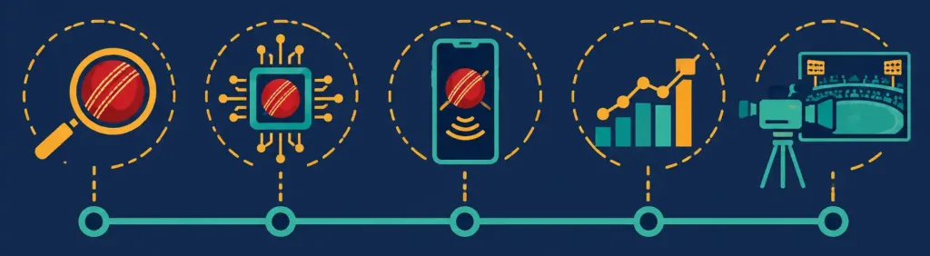 The Smart Ball Revolution: How Sensor Technology Is Changing Cricket 2 Timeline Graphic Showing The Progression Of Smart Cricket Ball Technology From Early Academic Research To Commercial Launch, Amateur Apps, Biomechanical Studies And Broadcast Use