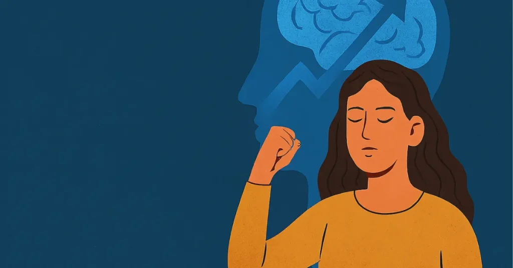 A person meditating by a river in the Amazon rainforest at sunrise, surrounded by lush greenery and mist — a peaceful scene symbolizing spiritual healing and digital detox.